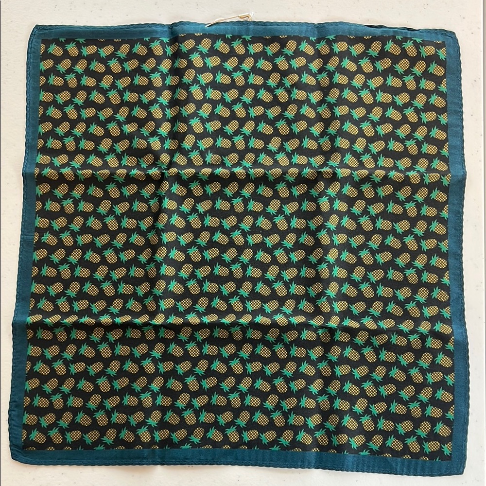 Pineapple Print Pocket Square